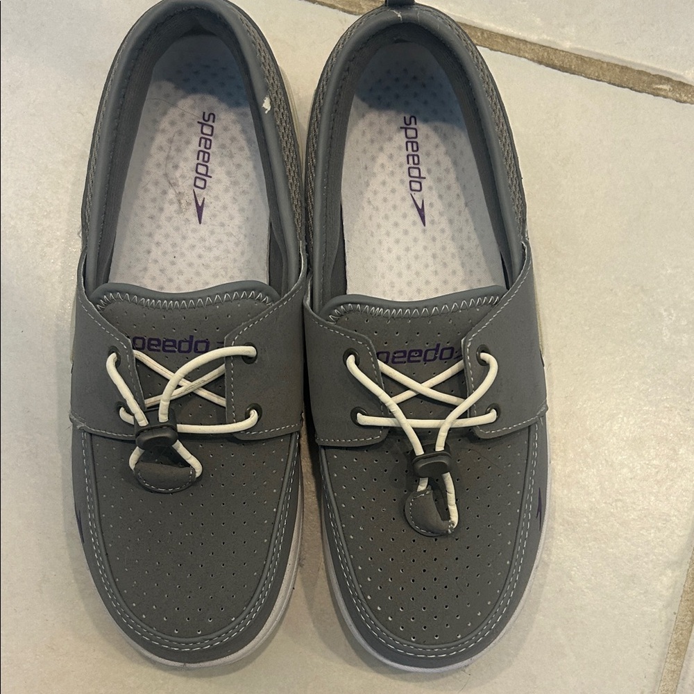 Speedo Gray Boat Shoes